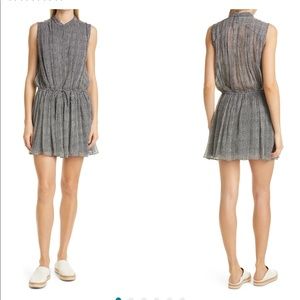 🔥SALE!!🔥RAG AND BONE Carly print tie waist sleeves silk blend dress